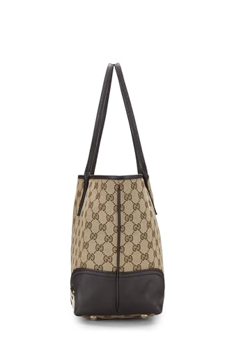 Gucci, sac fourre-tout Britt en toile GG marron d'occasion, marron