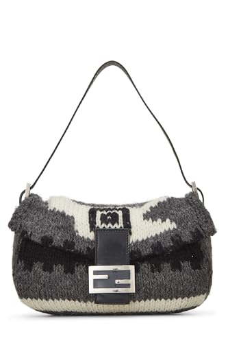 Fendi, Pre-Loved Multicolor Wool Knit Baguette, Multi