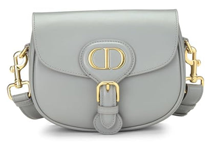 Dior, Pre-Loved Grey Calfskin Bobby Flap Small, Grey