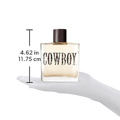 Tru Western Cowboy Men's Cologne, 3.4 fl oz (100 ml) - Woodsy, Warm, Rugged