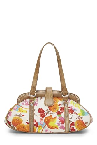 Dior, sac à main en toile fleurie multicolore d'occasion, multicolore