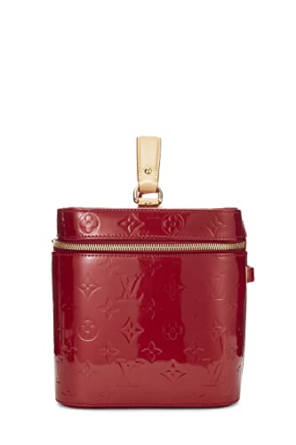 Louis Vuitton, Pre-Loved Red Monogram Vernis Vanity GM, Red