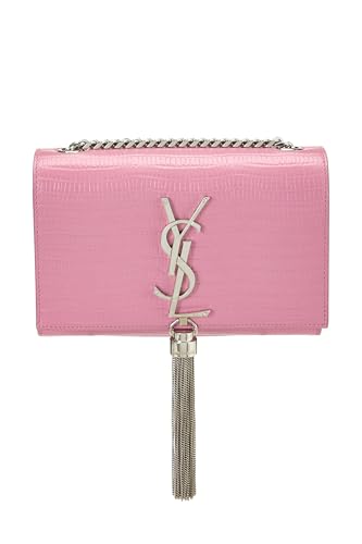 Yves Saint Laurent, Pre-Loved Pink Embossed Kate Tassel Small, Pink