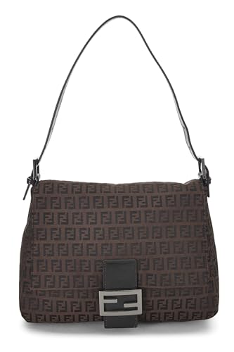 Fendi, Pre-Loved Brown Zucchino Canvas Mama, Brown