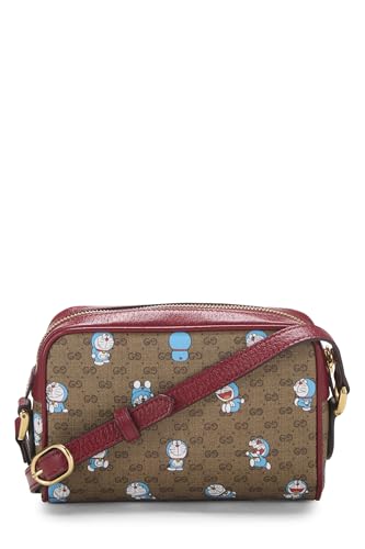 Gucci, Bolso bandolera de lona revestida Doraemon x Gucci Pre-Loved, Rojo