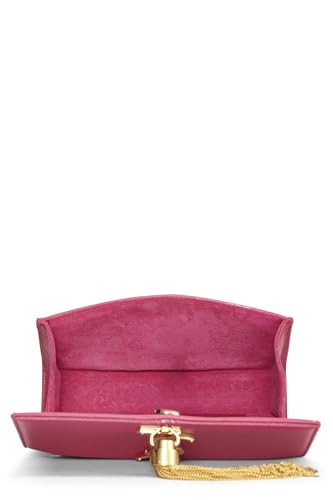 Yves Saint Laurent, Kate Tassel Small en cuir de veau grainé rose d'occasion, rose