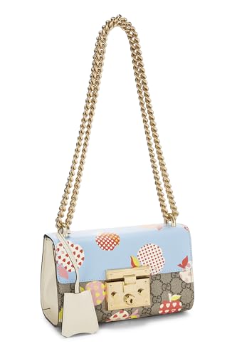 Gucci, sac à bandoulière Apple Padlock en toile multicolore GG Supreme, petit modèle, multicolore