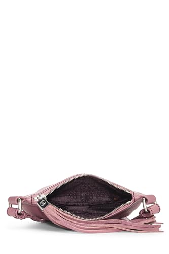 Chanel, sac à bandoulière en cuir de veau rose d'occasion, petit modèle, rose