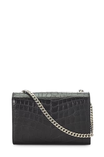 Yves Saint Laurent, Kate Small Pre-Loved de cuero repujado en negro, Negro