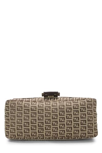 Fendi, Pre-Loved Beige Zucchino Canvas Mama, Brown