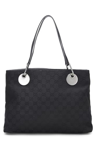 Gucci, Pre-Loved Black GG Canvas Eclipse Tote, Black