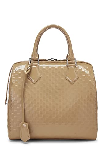 Louis Vuitton, Pre-Loved Beige Damier Facette Speedy Cube MM, Beige