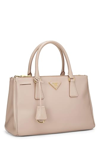 Prada, Pre-Loved Pink Saffiano Executive Tote Small, Pink