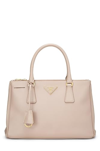 Prada, Pre-Loved Pink Saffiano Executive Tote Small, Pink