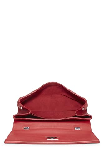 Louis Vuitton, Pre-Loved Red Leather Lockme II, Red