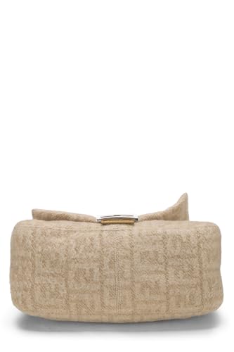 Fendi, Pre-Loved Beige Zucca Wool Mama, Beige