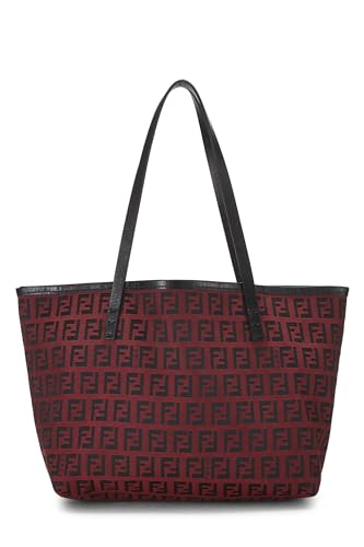 Fendi, Pre-Loved Red Zucchino Tote Mini, Red