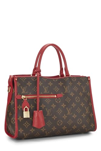 Louis Vuitton, Lona con monograma rojo Pre-Loved Popincourt PM NM, Rojo