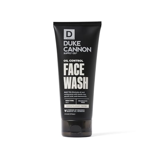 Limpiador facial Duke Cannon Oil Control Coil Miner, sin fragancia, 6 onzas