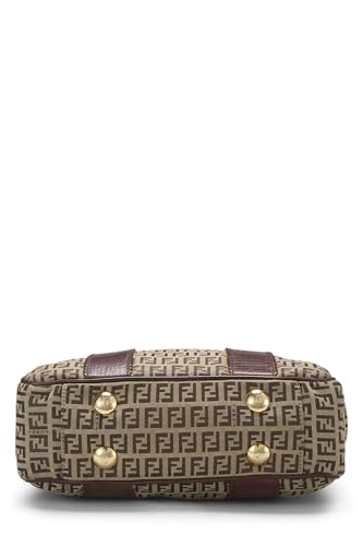 Fendi, sac fourre-tout en toile marron Zucchino, petit modèle, d'occasion, marron