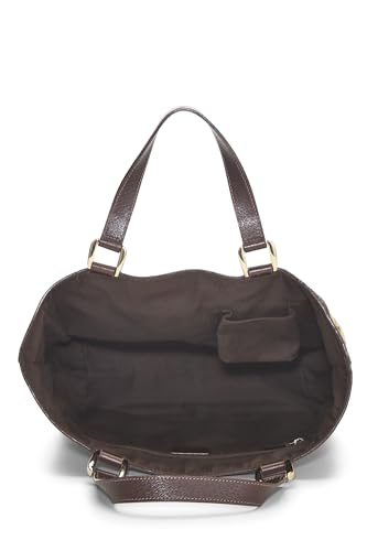 Gucci, Bolso tote Abbey pequeño de lona GG original Pre-Loved, marrón