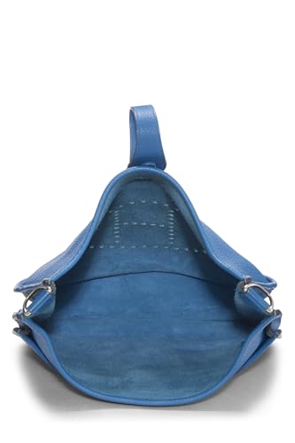 Hermès, Pre-Loved Blue de Galice Clemence Evelyne III Amazone GM, Mykonos