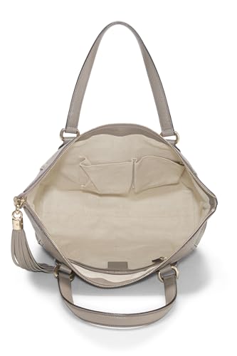 Gucci, Bolso tote Soho de cuero gris con cremallera Pre-Loved, Gris