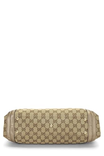 Gucci, sac fourre-tout Bella en toile GG d'origine, doré, d'occasion