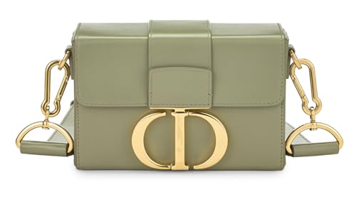 Dior, sac Box 30 Montaigne en cuir de veau vert d'occasion, vert