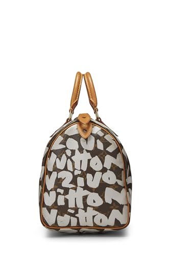 Louis Vuitton, Stephen Sprouse x Louis Vuitton d'occasion, Speedy 30 gris graffiti Monogram, gris