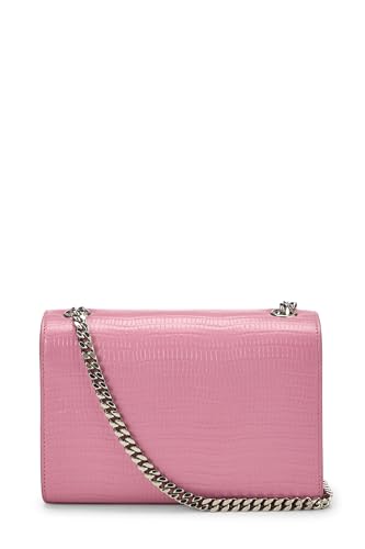 Yves Saint Laurent, Pre-Loved Pink Embossed Kate Tassel Small, Pink