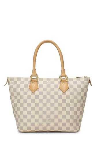 Louis Vuitton, Pre-Loved Damier Azur Saleya PM, White