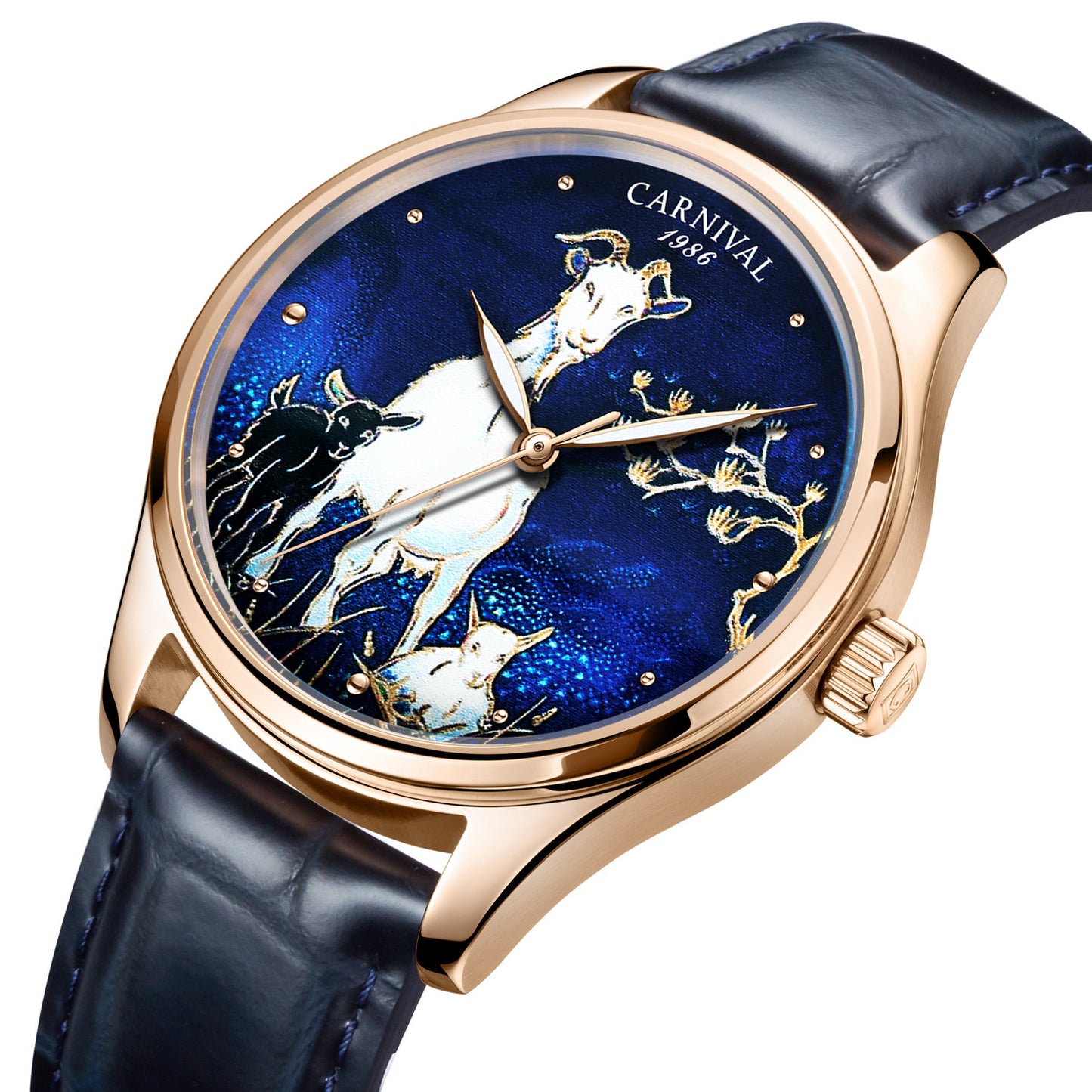 Nouvelle montre mouton avec animaux du zodiaque chinois