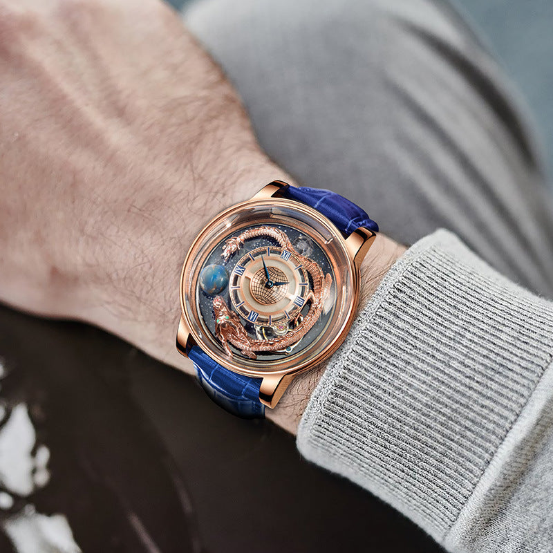 Reloj Tourbillon Good Luck Comes de moda para hombre