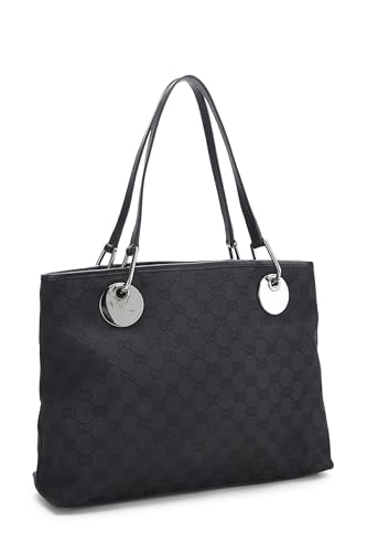 Gucci, Bolso tote Eclipse de lona GG negro Pre-Loved, Negro