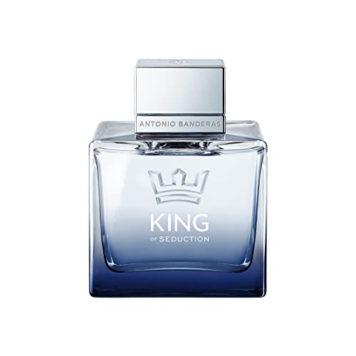 Perfumes Antonio Banderas - King of Seduction - Eau de Toilette para Hombre - Larga Duración - Fragancia Masculina, Intensa y Energética - Notas de Bergamota y Manzana - Ideal para Usar durante el Día - 3.4 Fl Oz