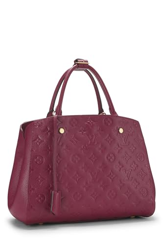 Louis Vuitton, Pre-Loved Purple Monogram Empreinte Montaigne MM, Purple