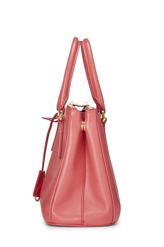 Prada, Pre-Loved Pink Saffiano Executive Tote Small, Pink