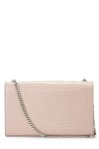 Yves Saint Laurent, Pre-Loved Pink Embossed Kate Tassel Medium, Pink