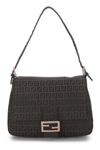 Fendi, Pre-Loved Brown Zucchino Canvas Mama, Brown