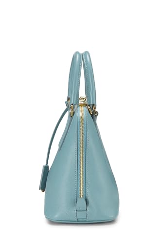 Prada, Pre-Loved Blue Saffiano Promenade Pequeño, Azul