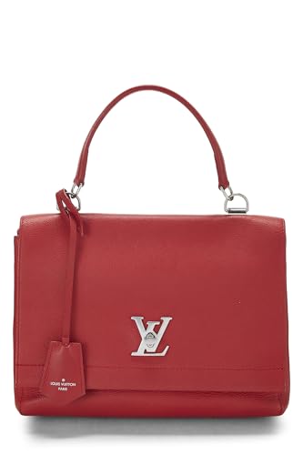 Louis Vuitton, Pre-Loved Red Leather Lockme II, Red