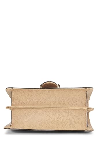 Gucci, petit sac à bandoulière entrelacé en cuir beige d'occasion, beige