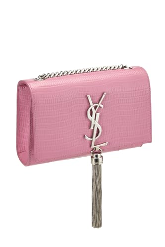 Yves Saint Laurent, Pre-Loved Pink Embossed Kate Tassel Small, Pink