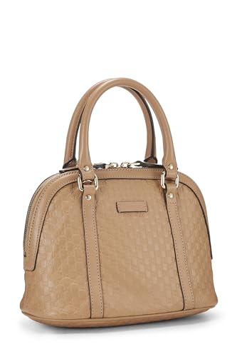 Gucci, Pre-Loved Beige Microguccissima Leather Nice Dome Bag Mini, Beige