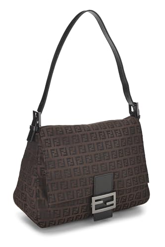 Fendi, sac en toile marron Zucchino Mama d'occasion, marron