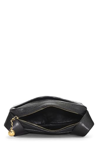 Chanel, Pre-Loved Black Caviar 3 'CC' Shoulder Bag, Black