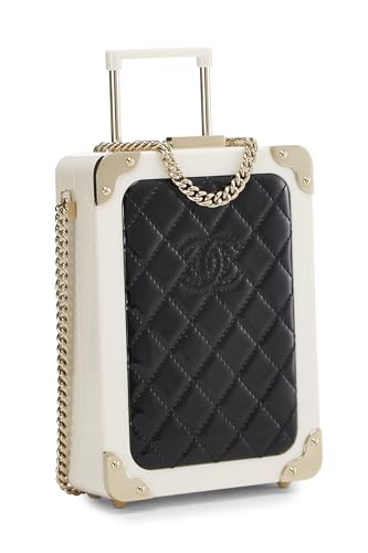 Chanel, Pre-Loved Patent Leather & Perspex Evening In The Air 'CC' Trolley Minaudière Chain Clutch, Multi