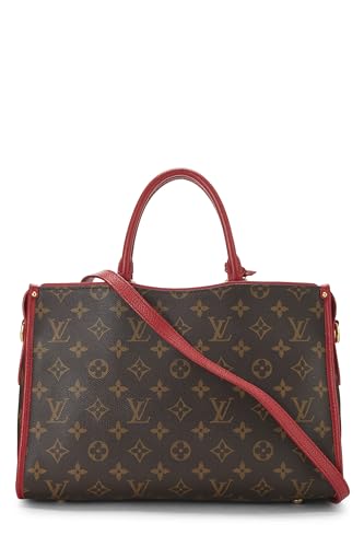 Louis Vuitton, Lona con monograma rojo Pre-Loved Popincourt PM NM, Rojo