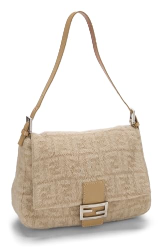 Fendi, Mama en laine de Zucca beige pré-aimée, Beige